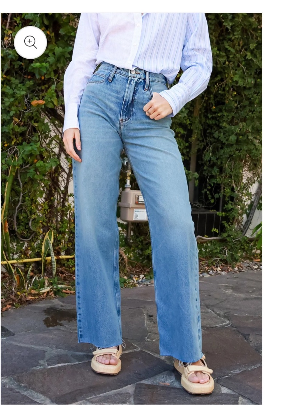 Frame Denim Light Blue High n tight Rise Jeans